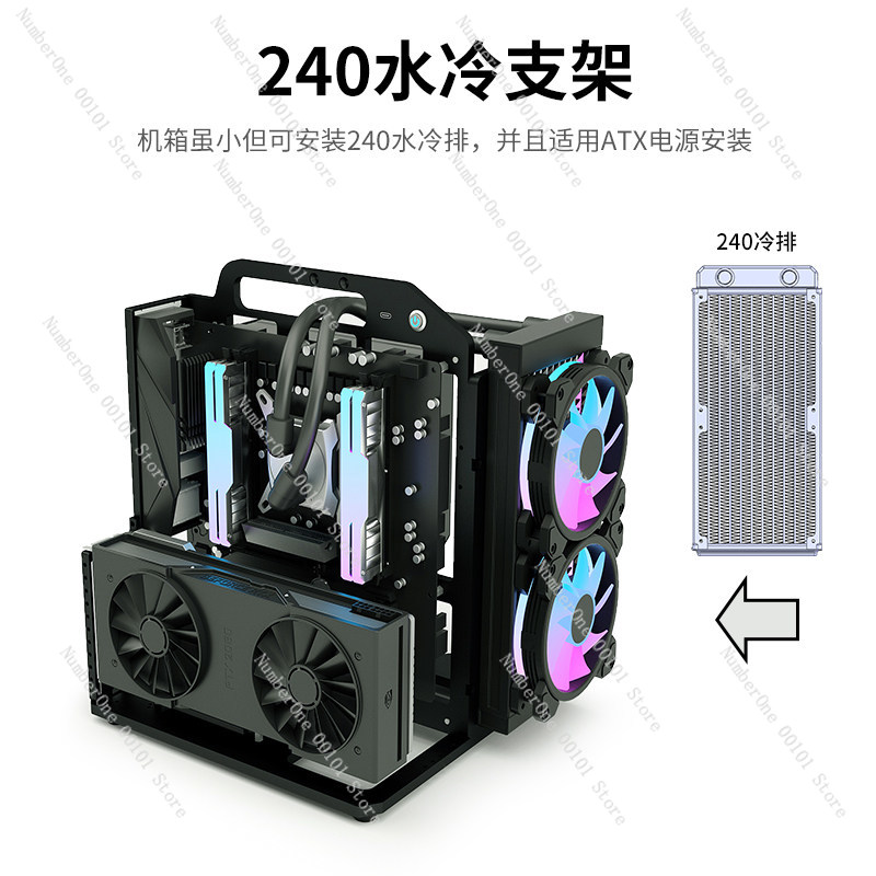 Chasis de Aleación de Aluminio - Aluminum Open Frame Test Bench Water Cooling reseña y precio